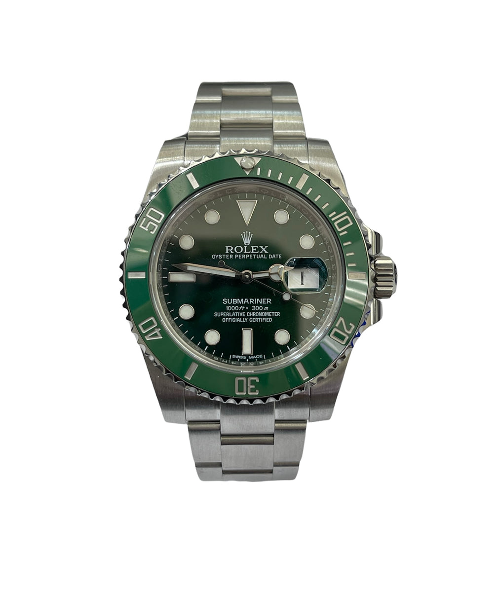 Rolex Ceramic Submariner Date Stainless Steel Watch Ref 1166102V