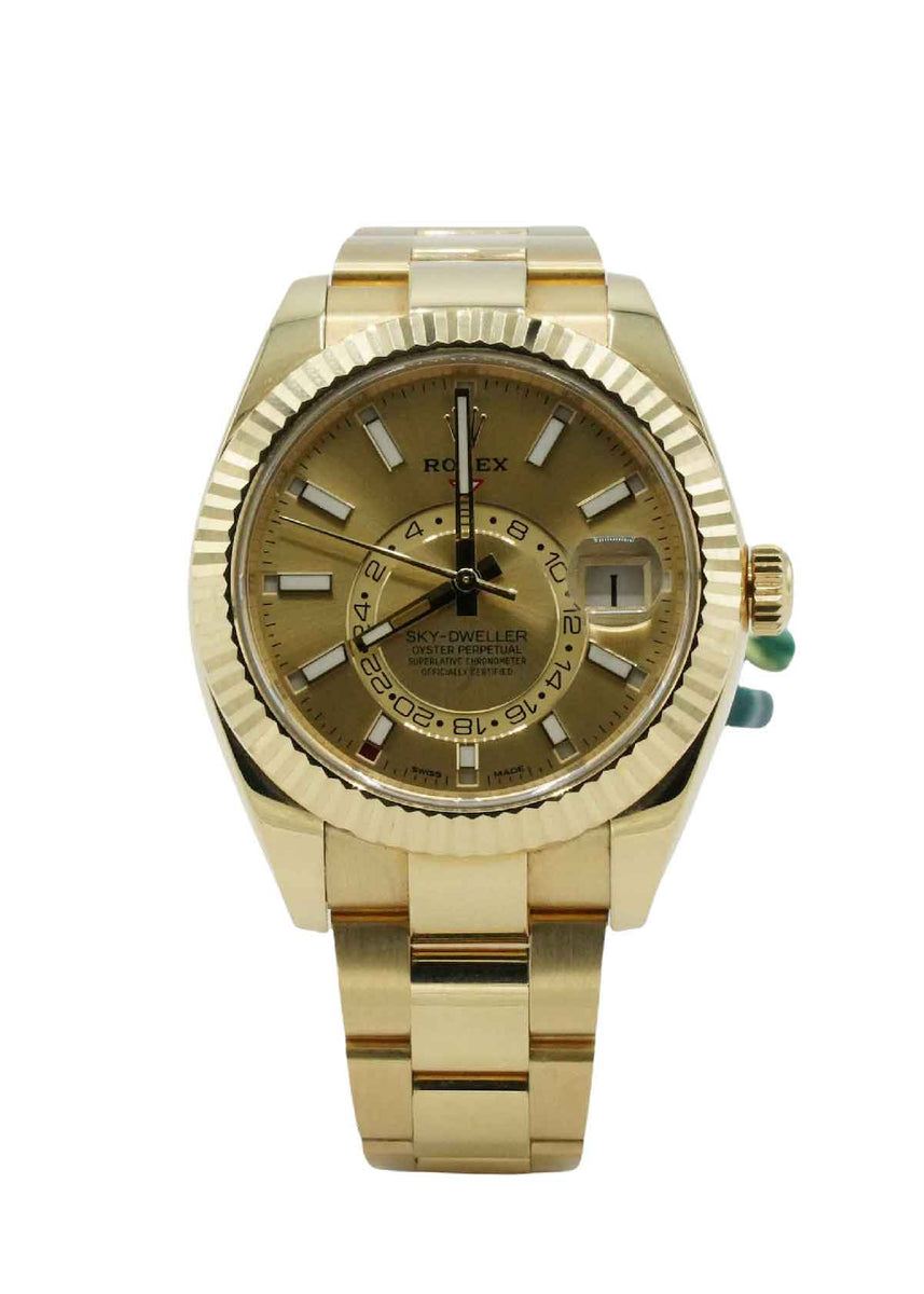 Sky dweller full discount gold