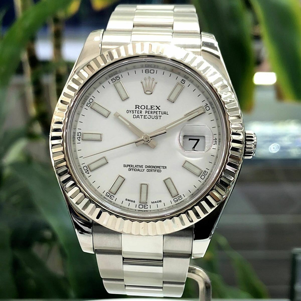 Datejust 2 hot sale fluted bezel