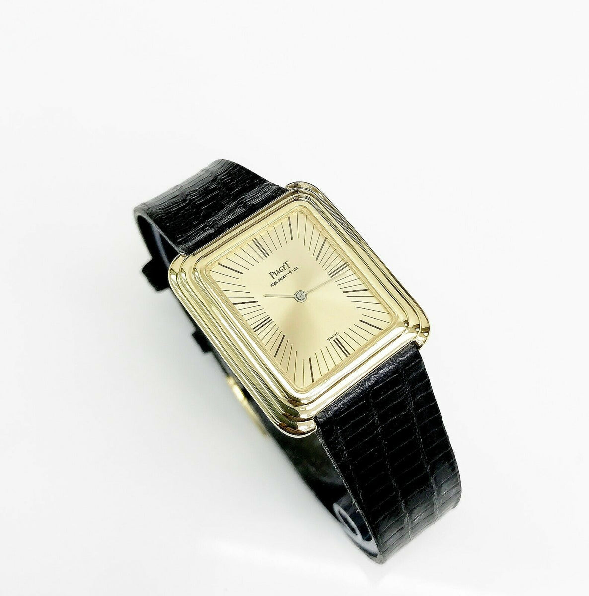 Vintage Piaget Protocole Solid 18 Karat Yellow Gold Quartz Watch