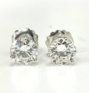 GIA Certified Solitaire Studs Diamond Earrings 5.14 cts