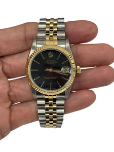 Rolex Datejust 31mm Midsize Black Dial 68273