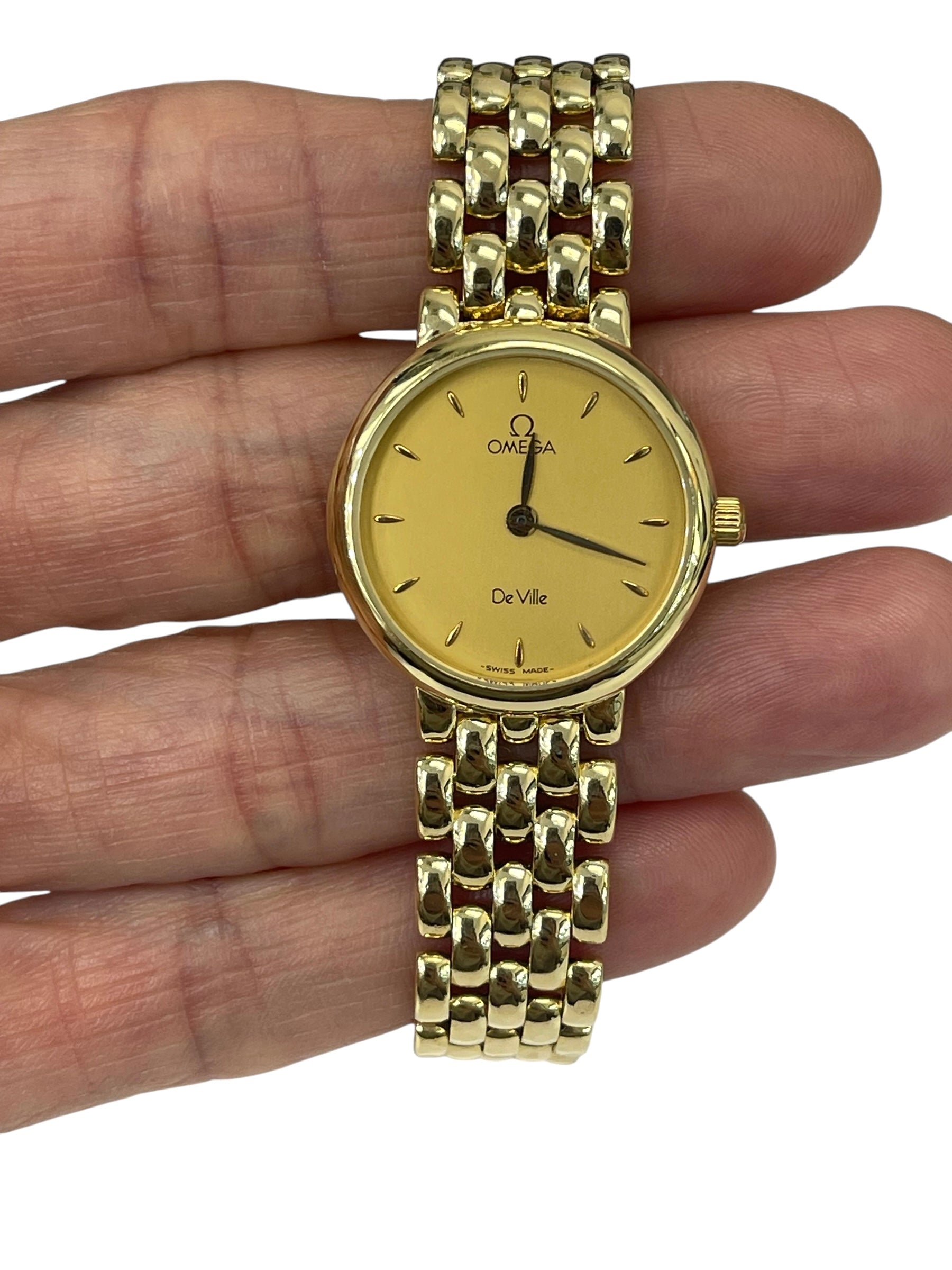 Yellow Gold Omega 18ct Gold Ladies Watch Ladies 18kt Yellow Gold Omega Dress Watch In 18kt Yellow Gold Omega 18ct Gold Ladies Watch Ladies 18kt Yellow Gold Omega Dress Watch In 18kt