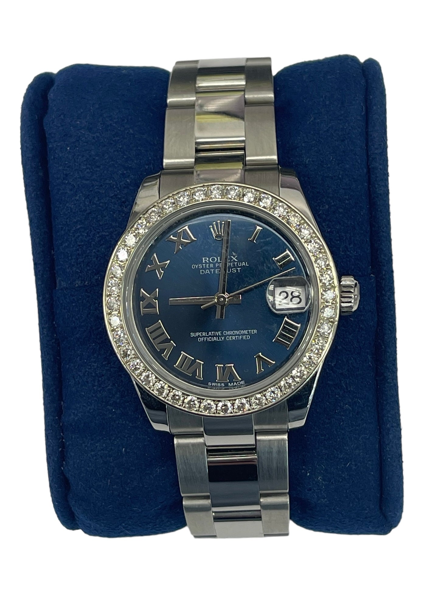Alloy Diamond Bezel Crown for 31mm Rolex Watch