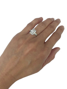 Emerald Cut Diamond Engagement Ring GIA Certified 3.01 Carats