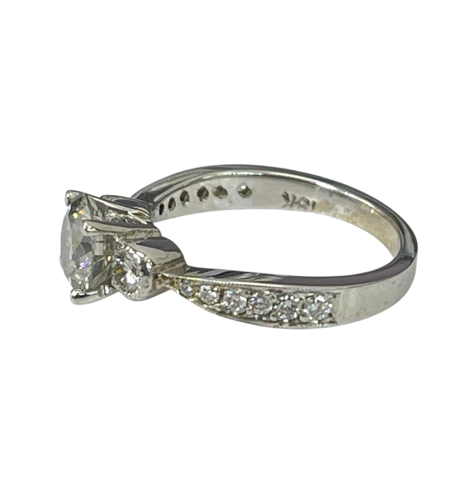GIA Certified Fancy Grey Diamond Ring 18kt White Gold