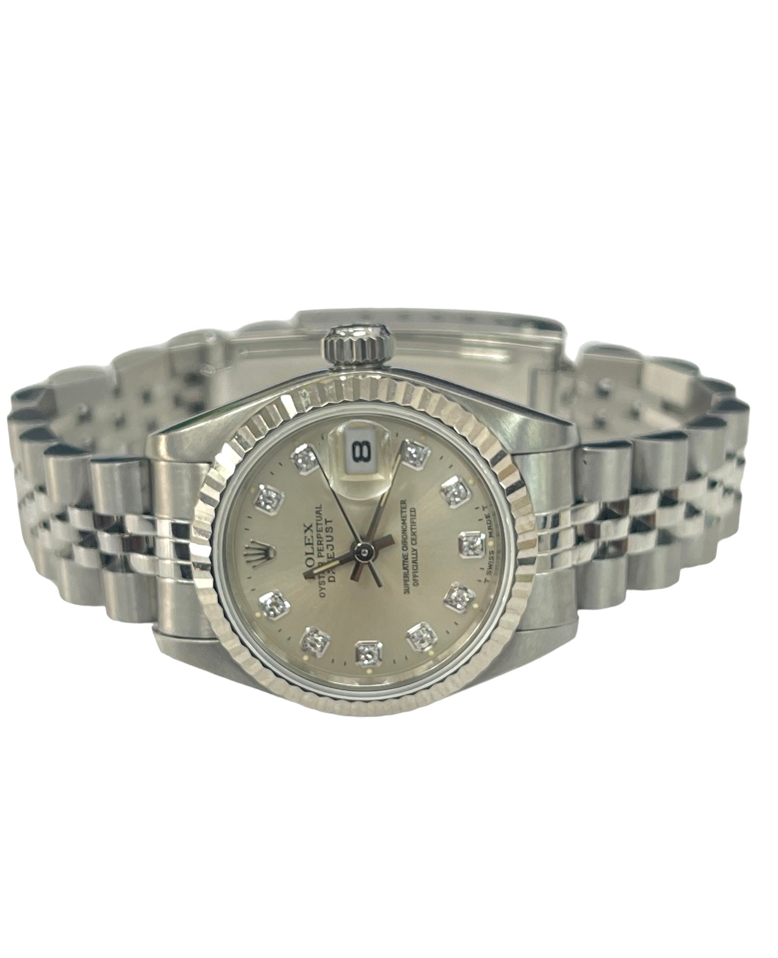 Ladies Rolex Datejust 69174 Diamond Dial Stainless Steel