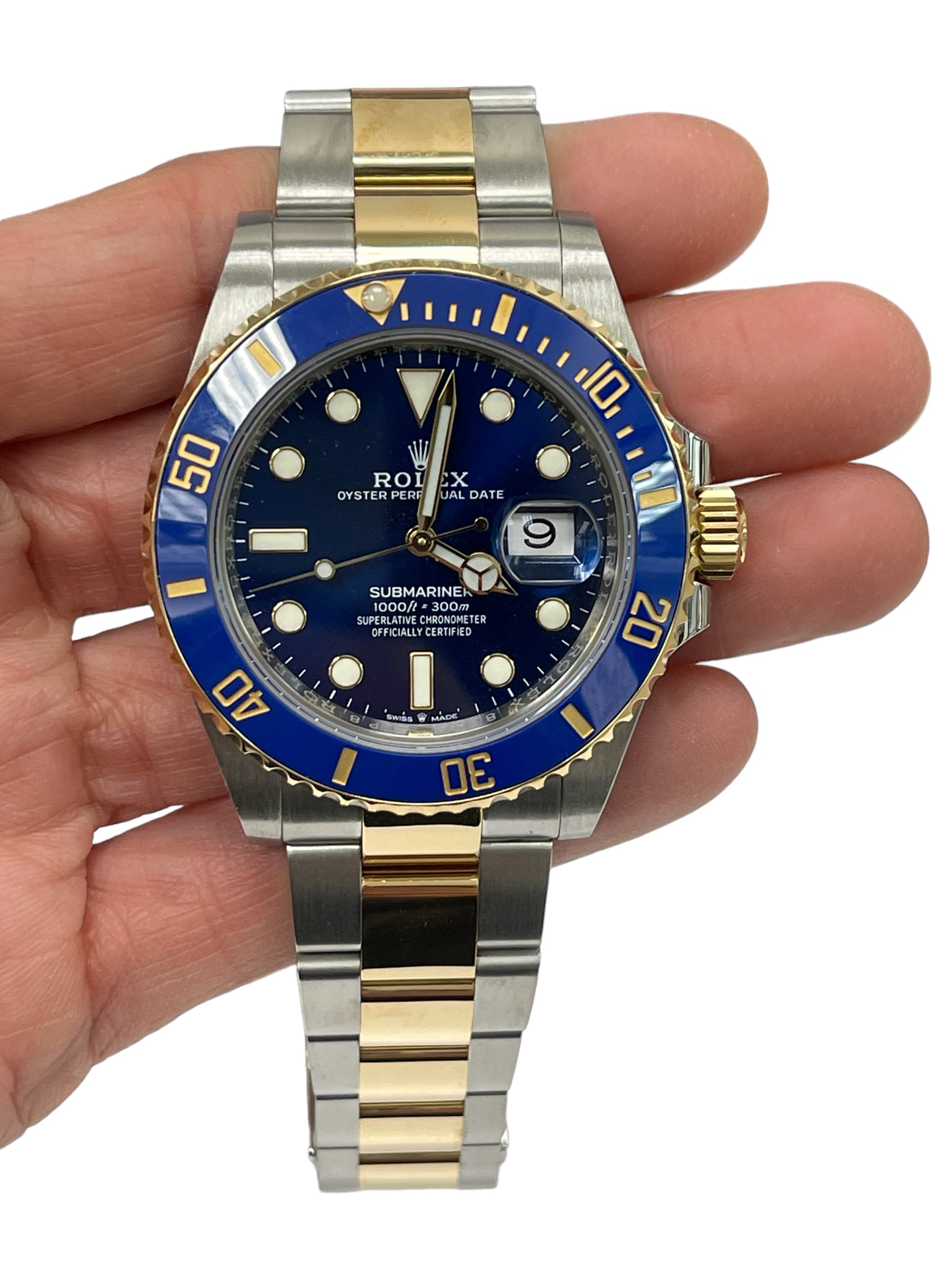 Rolex Submariner 41mm Two Tone 18K Gold Steel Date 126613LB