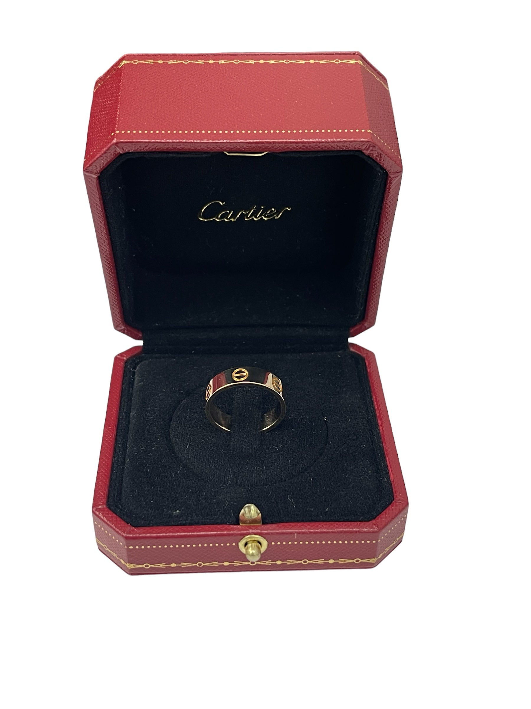 Cartier Love Ring 18kt Yellow Gold Size 55 Complete Set