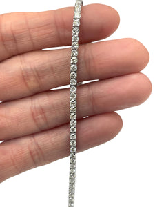 Round Brilliant Diamond Tennis Bracelet 14kt