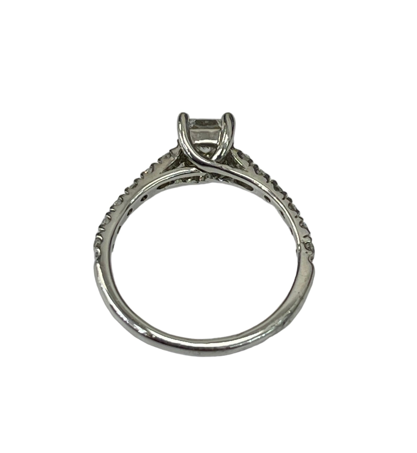 Princess Cut Engagement Diamond Ring White Gold 14kt