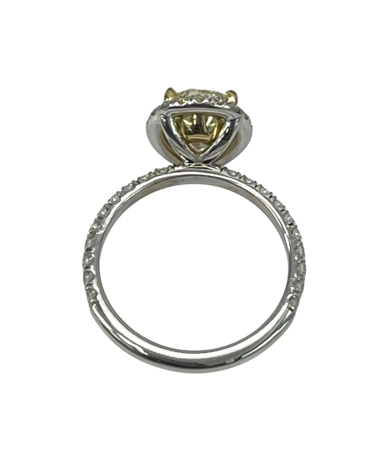 Pear Brilliant Diamond Engagement Ring EGL Certified 18kt White Gold