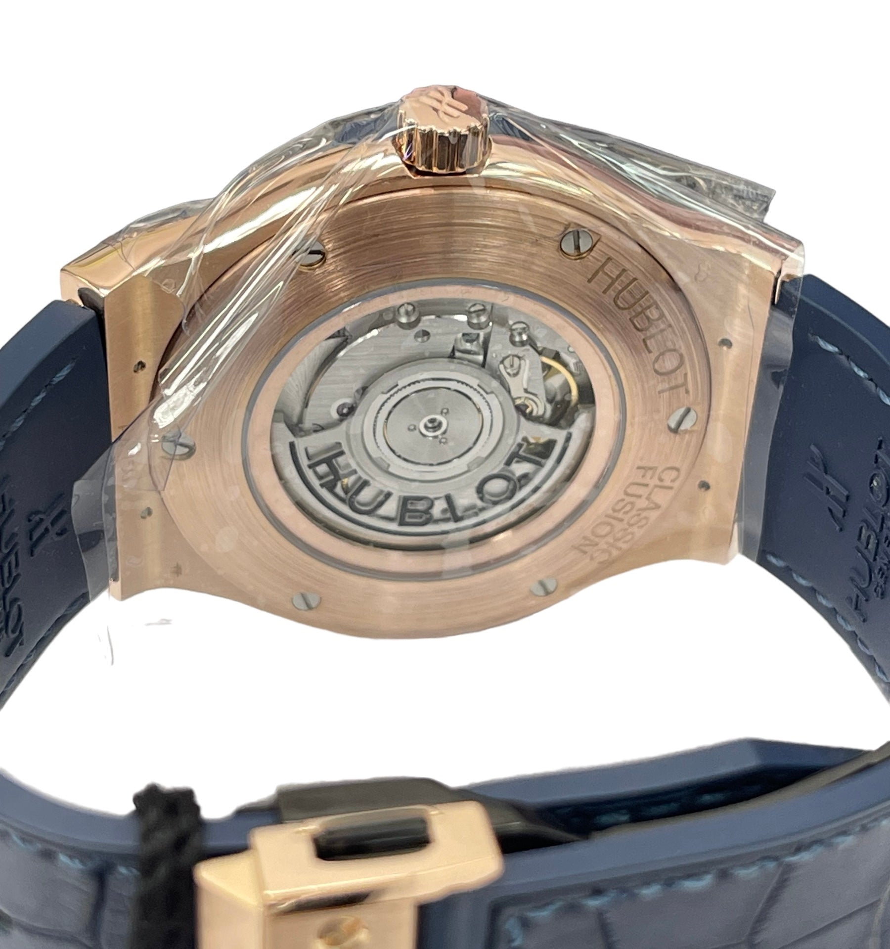 Hublot Fushion Classic Blue Dial 18kt Rose Gold