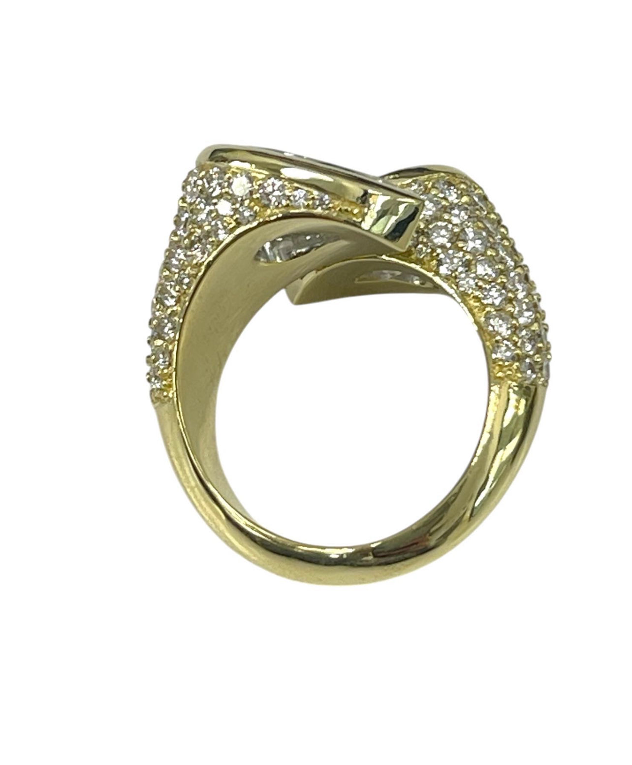 Custom Made Two Pear Brilliant Diamond Ring