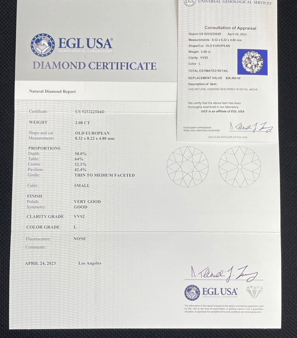 Egl Diamond Certificate Egl Gemological Laboratory Egl Certificate