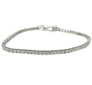 Round Brilliant Diamond Tennis Bracelet 14kt