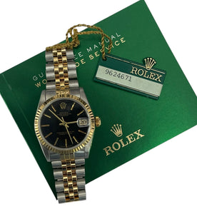 Rolex Datejust 31mm Midsize Black Dial 68273