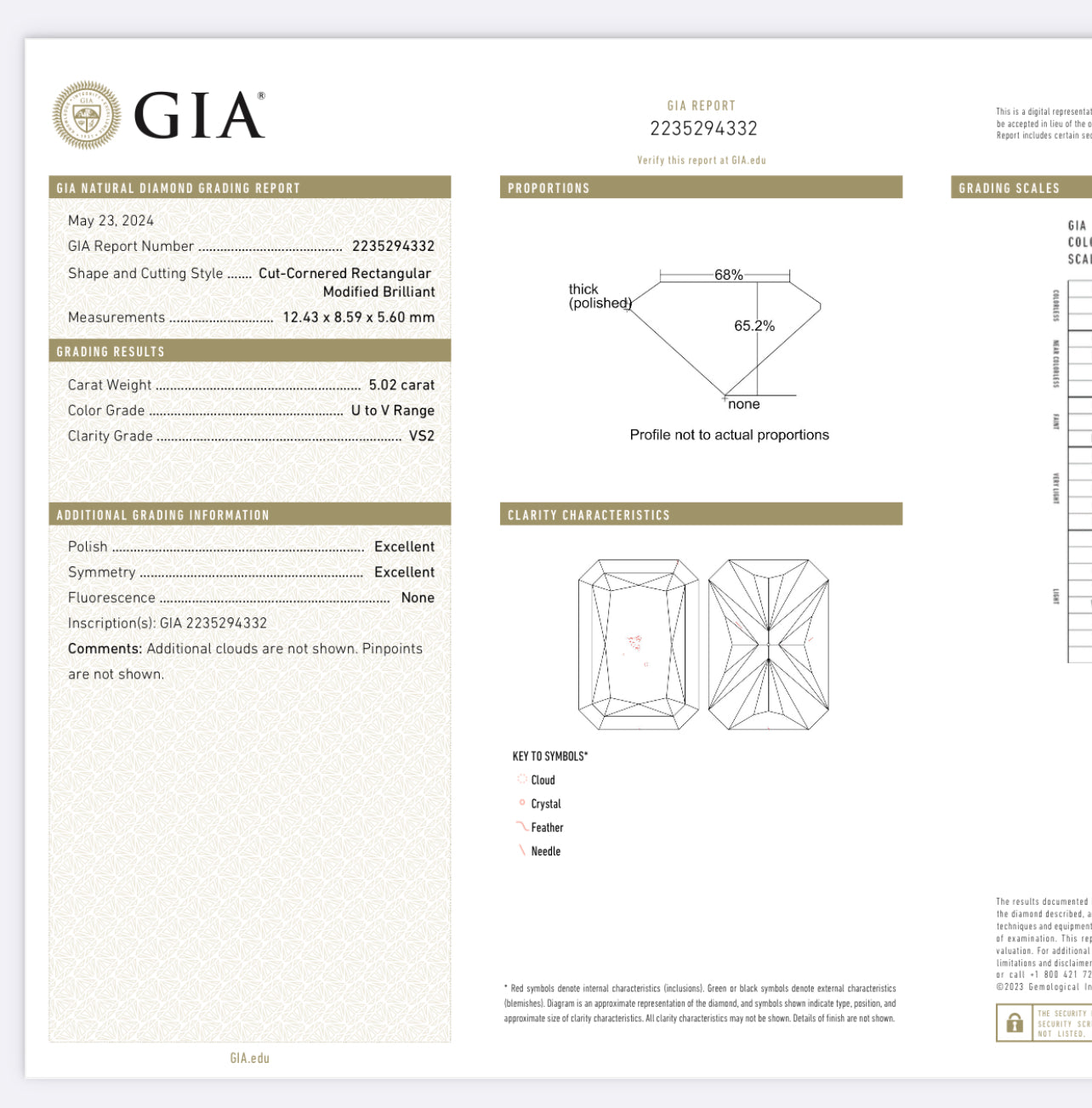 Natural Radiant Cut Diamond Custom Engagement Ring GIA Certified