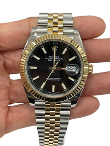 Rolex Datejust 41MM Two Tone Jubilee Black Dial 126333