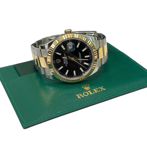 Rolex Datejust 41MM Two Tone Oyster Black Dial 126333