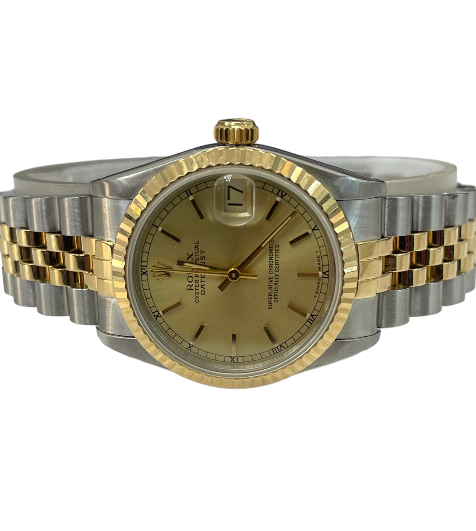 Rolex Datejust Two Tone 31mm Champagne Dial 68273