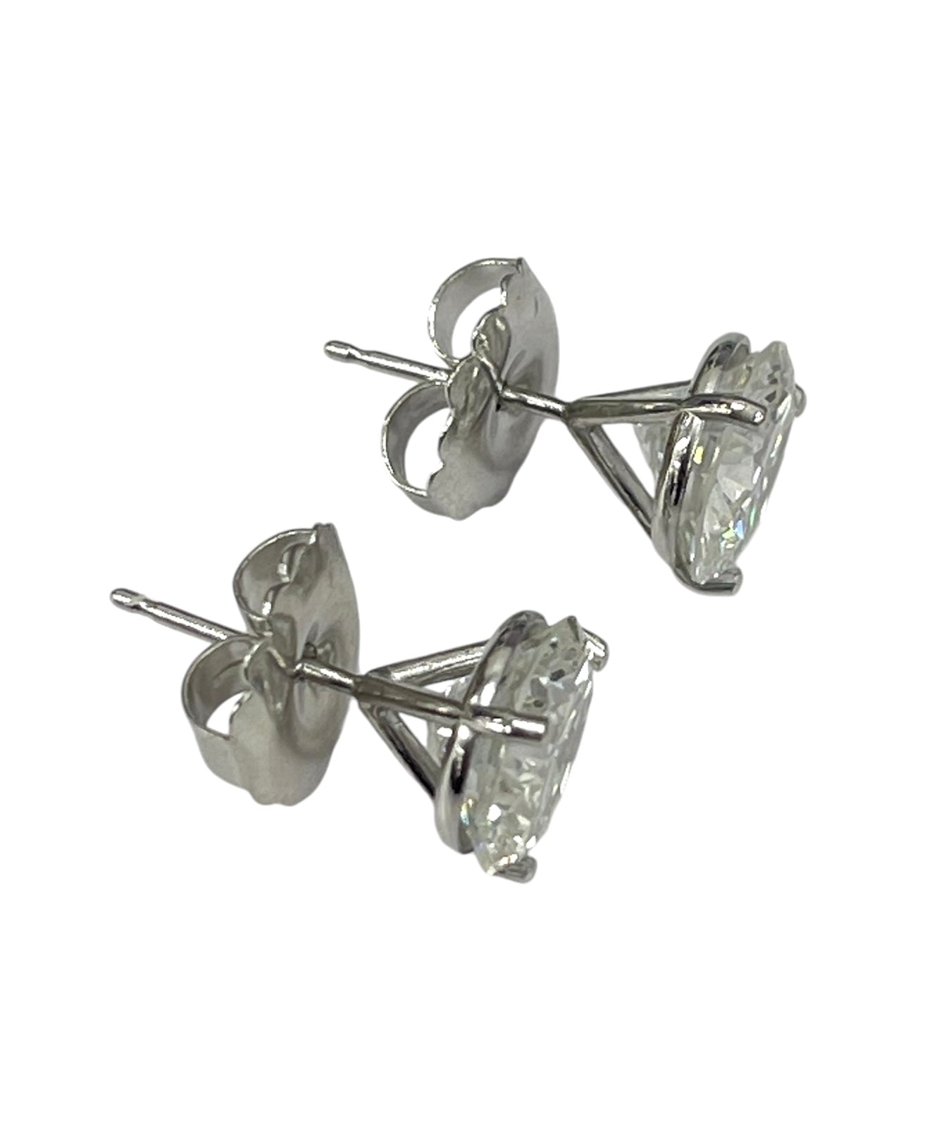 GIA Certified Solitaire Studs Diamond Earrings 5.14 cts