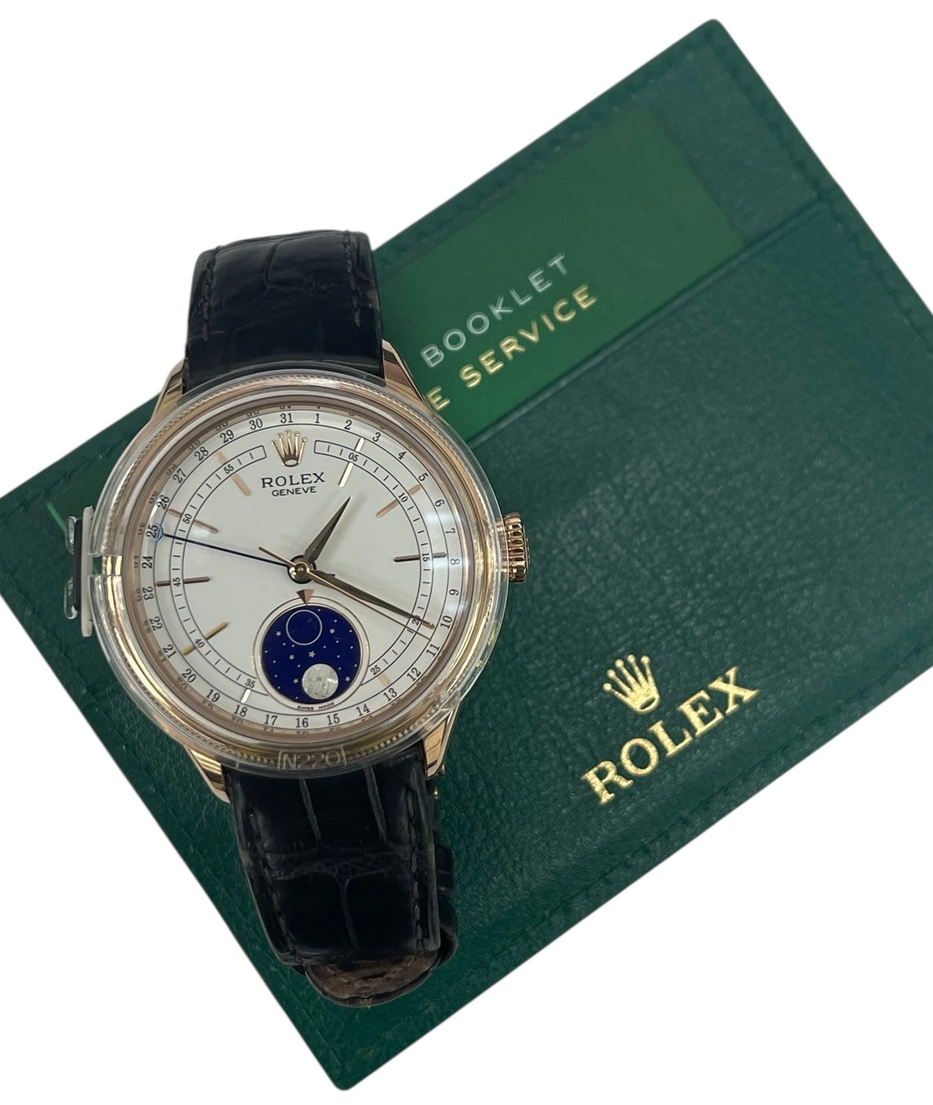 Rolex Cellini Moonphase 18K Rose Gold 39mm Complete Set