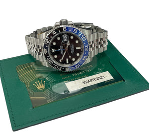 Rolex GMT Master II BAT GIRL Jubillee Stainless Steel Complete Set 2021