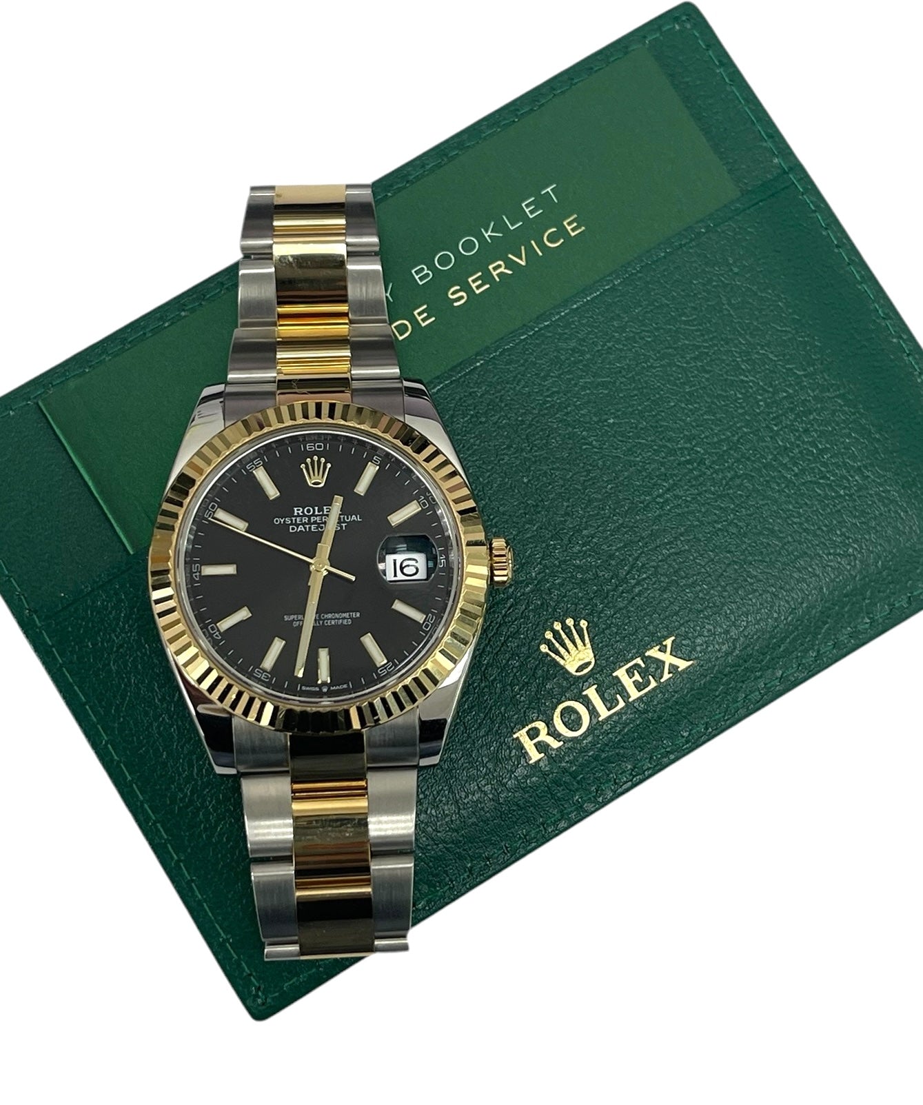 Rolex Datejust 41MM Two Tone Oyster Black Dial 126333