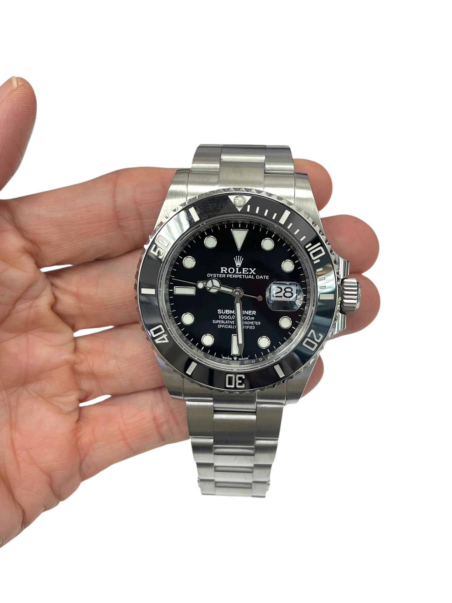 Rolex Submariner Date Black Stainless Ceramic 40mm Complete Set
