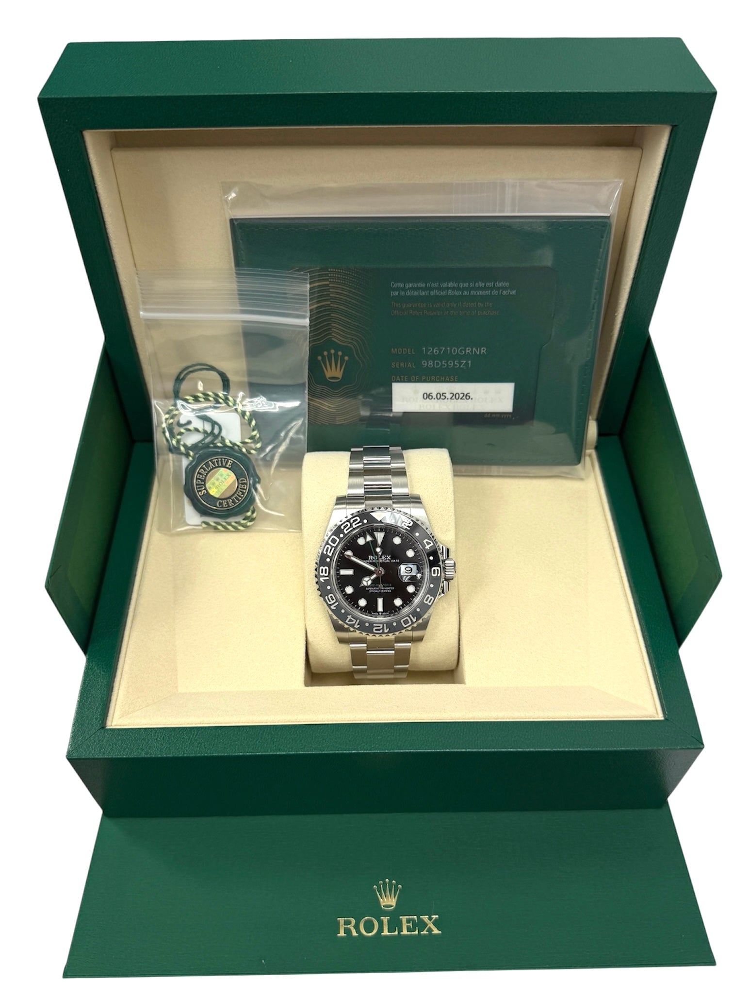 Rolex GMT II Bruce Wayne Oyster Steel Complete Set 2026 – NGDC.LA