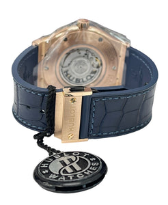 Hublot Fushion Classic Blue Dial 18kt Rose Gold