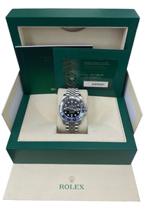 Rolex GMT Master II BAT GIRL Jubillee Stainless Steel Complete Set 2021