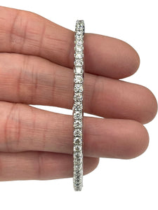 Flexible Tennis Diamond Bracelet White Gold 14kt