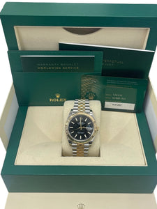 Rolex Datejust 41MM Two Tone Jubilee Black Dial 126333