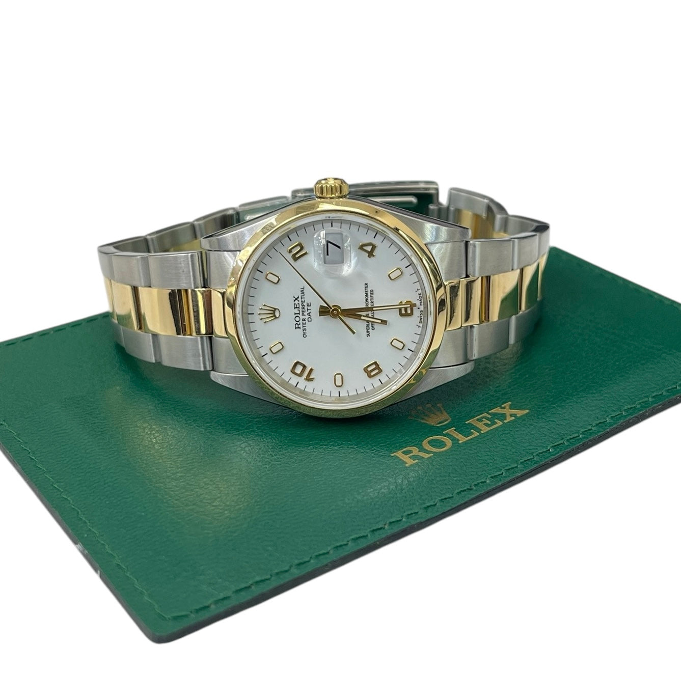 Rolex Datejust Two Tone Osyter 34mm Ref 15203