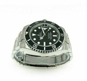 Rolex Ceramic Black Submariner Date Stainless Steel Watch Ref 116610LN Box Card