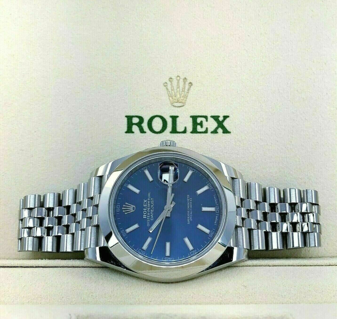 Rolex 41MM Datejust II Watch Stainless Steel Oyster Jubilee Band Ref # 126300