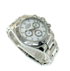 Rolex Cosmograph Daytona 40mm Stainless Steel Watch Ref 116520 Box & Papers