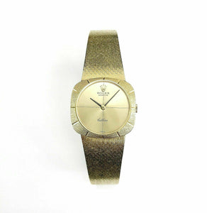 Vintage Rolex Cellini Watch Solid 18 Karat Yellow Gold 1.66 Ounces 20 x 24 MM