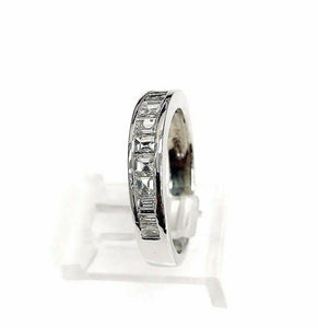 1.30 Carats t.w. Carre Baguette Diamond Ring 14K Gold F VS SI1 Diamonds Platinum