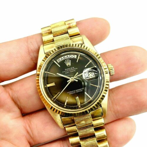 Rolex Day Date President Watch 18 Karat Yellow Gold 36MM Ref # 1803 Circa 1960