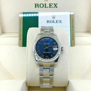 Rolex 31MM Midsize Datejust Watch 18K Gold Stainless Ref # 178274 Oyster Band