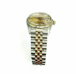Rolex 36MM Two Tone Datejust 14K Yellow Gold Steel Watch Ref # 16013 QSet 1979