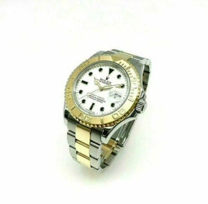 Rolex 40MM Mens Yacht-Master 18K Gold and Steel Watch Ref # 16623 M Serial
