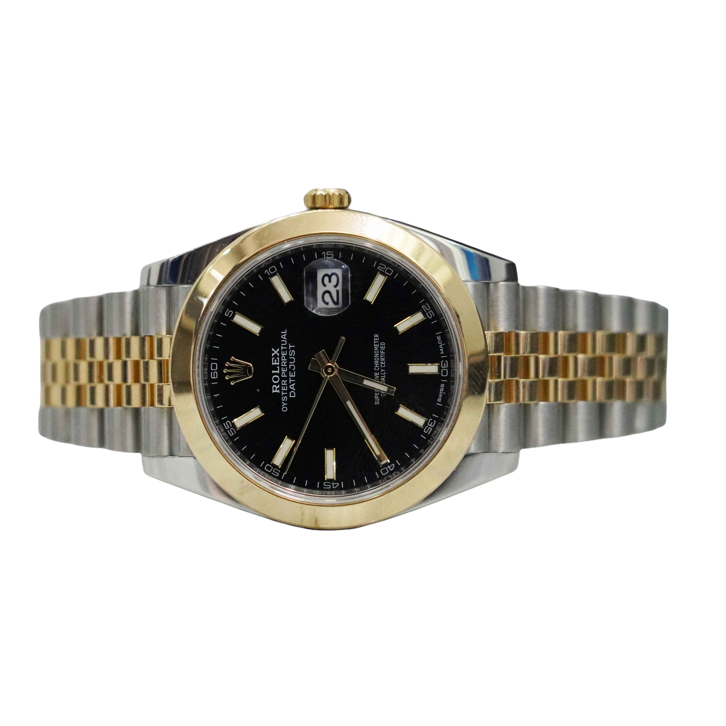 Rolex 41MM Datejust II Watch 18K Gold Stainless Steel Ref 126303 –