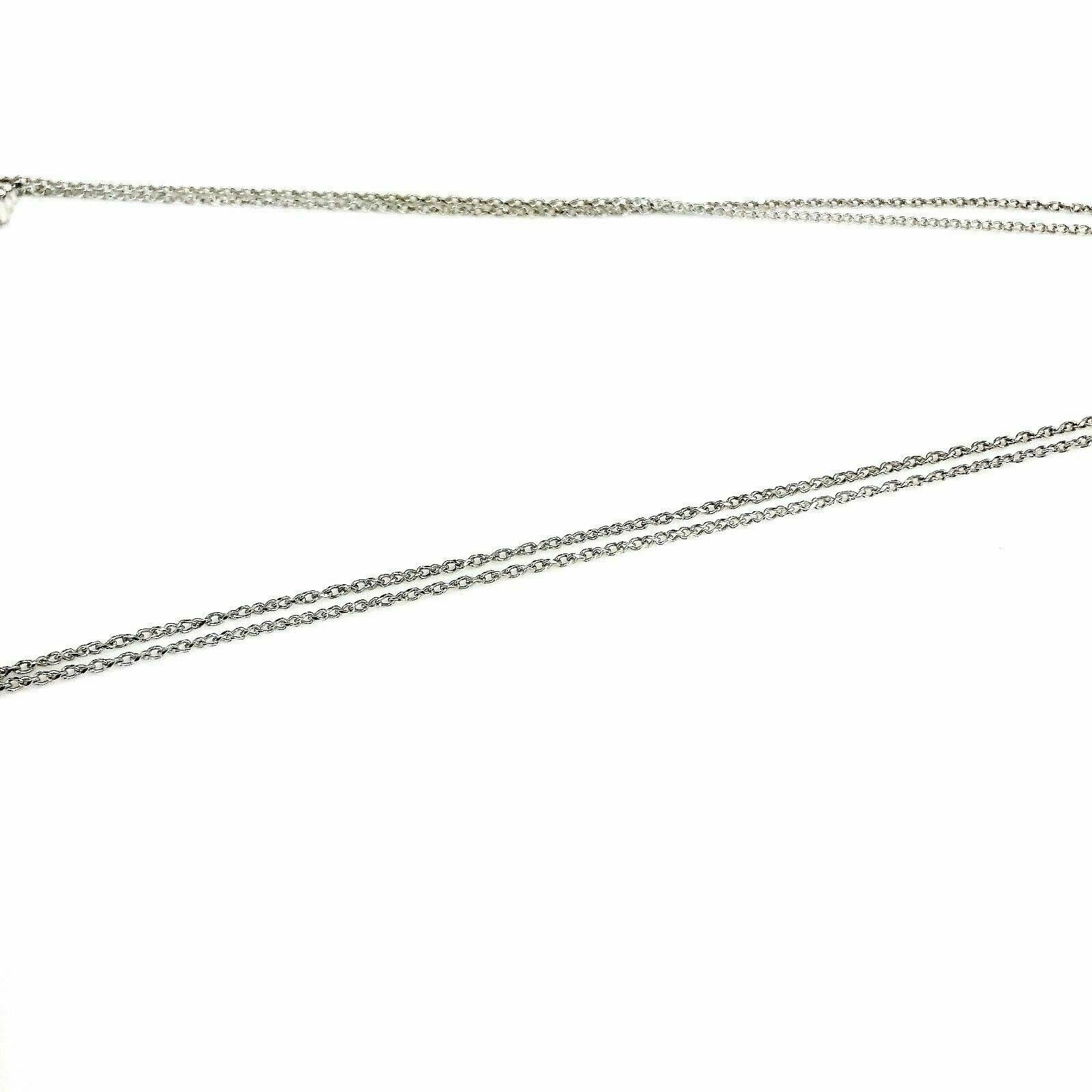 2.23 Carats Custom Made Rd and Baguette Diamond Necklace w Attatched Chain 14K