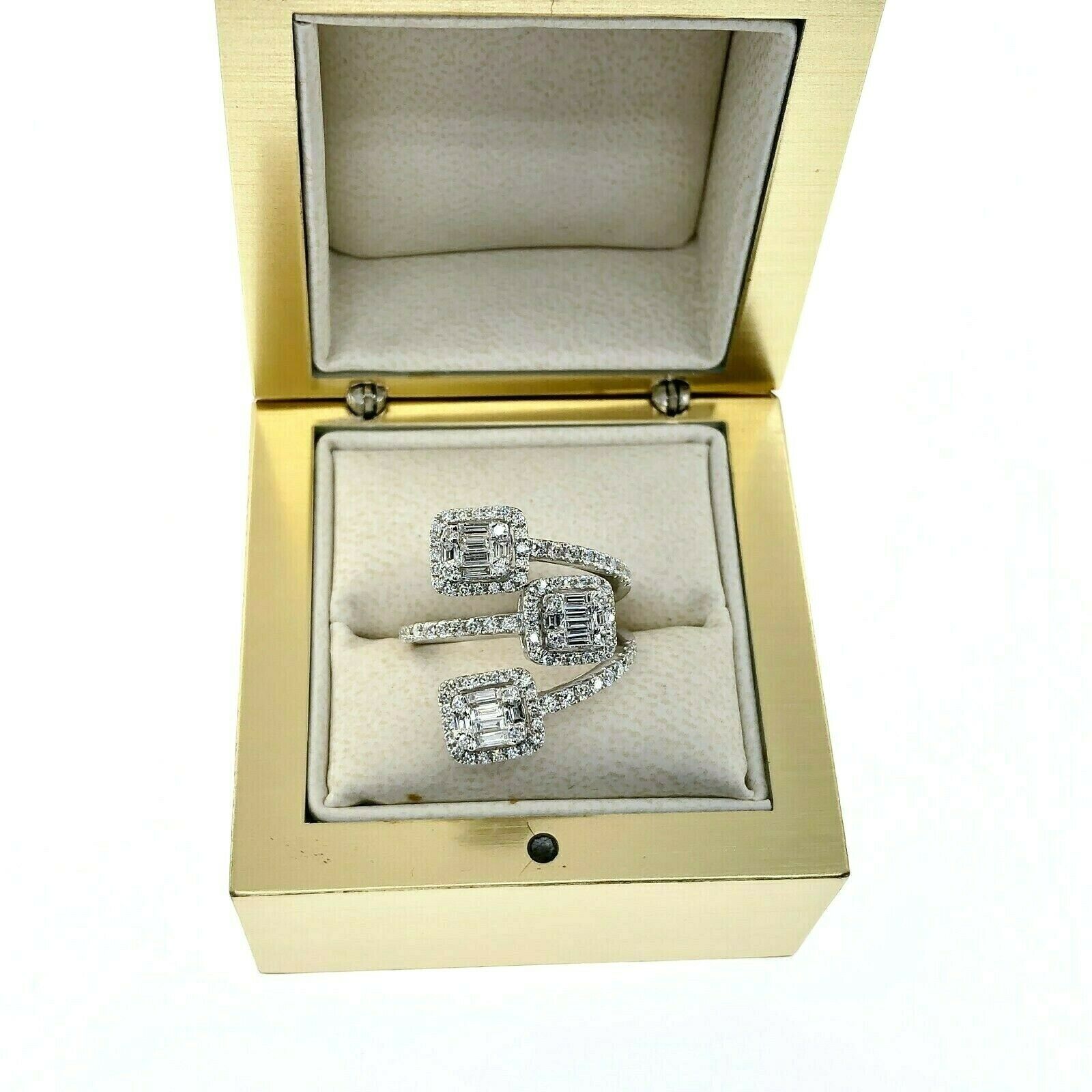 1.15 Carat Diamond Invisible Set Halo Celebration/Anniversary Ring 18K Gold
