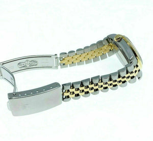 Rolex 31MM Datejust Jubilee 18 Karat Yellow Gold Steel Watch Ref # 68273 Papers