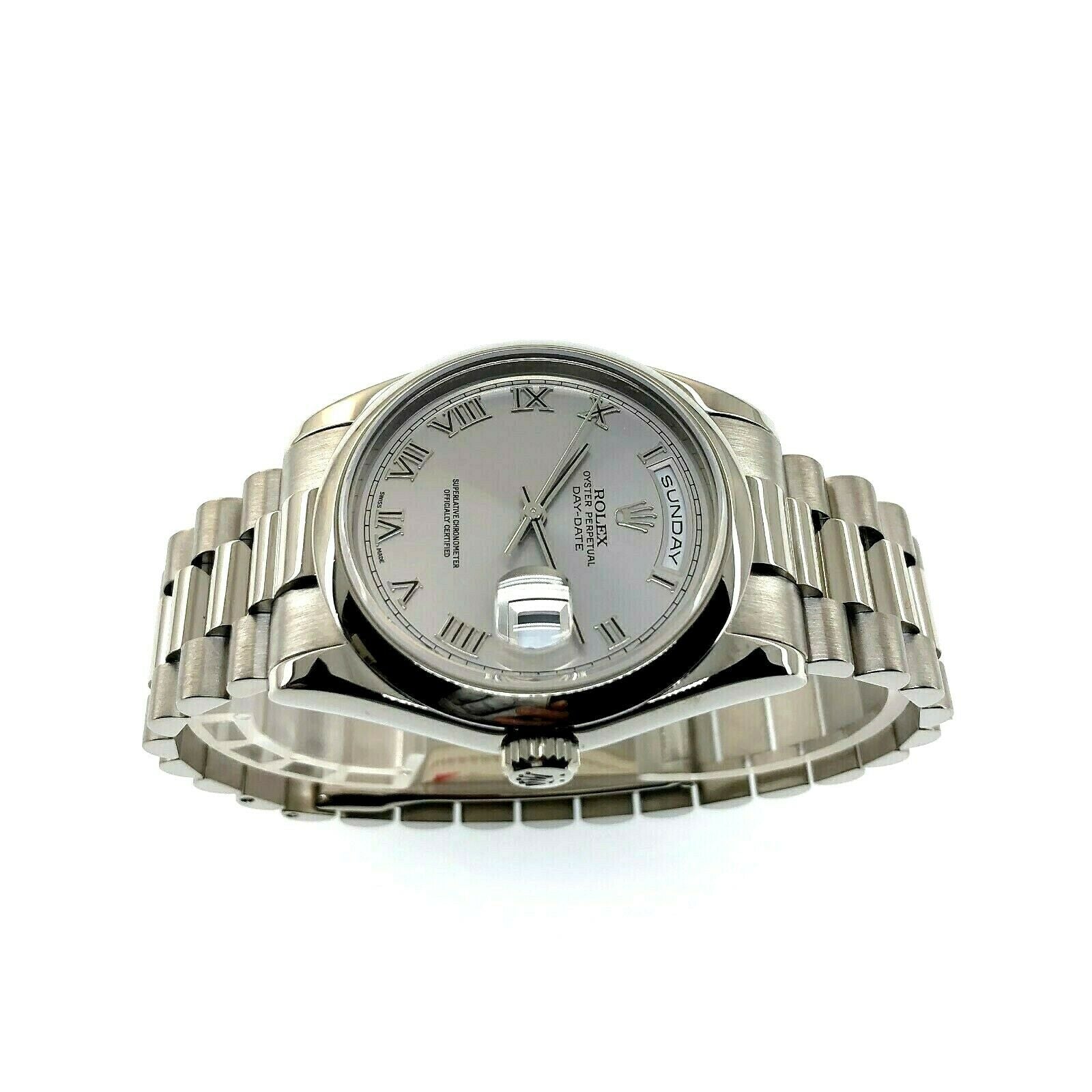 Complete Rolex Day Date 36 DD36 White Gold President 118209